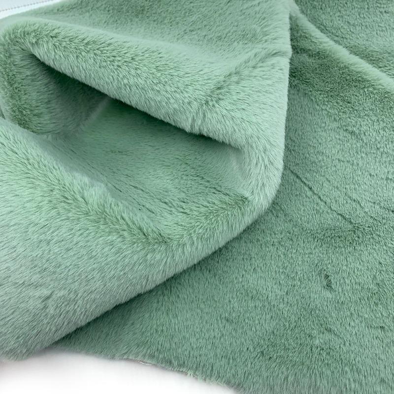 10mm Thickened Imitate Rabbit Fur Plush Fabric Thickened Polyester Artificial Wool Doll Cotton Doll Material Decorative Fabric