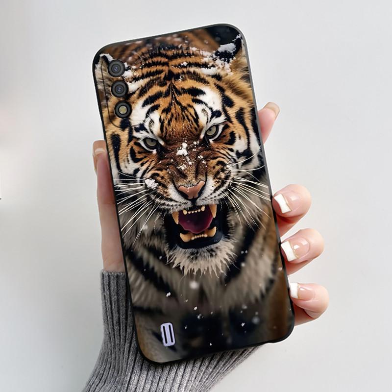 

Bumper Phone Case For Itel A26/A37 Jelly Soft Silicone Black Case Anti-scratch Unique Fashion Floral Painted Shockproof Cover Itel A26