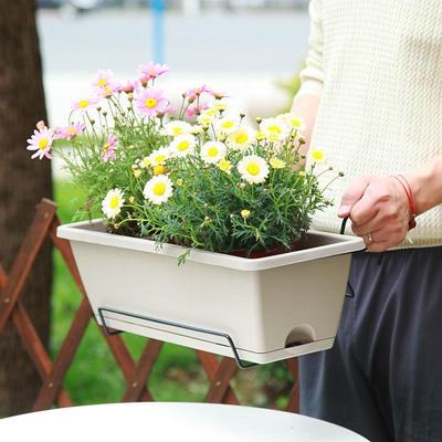 Self-Absorbing Flower Pot Indoor Vegetable Growing Pot With Base Drainage Hole And Absorbent Rope Plants Cuttings Pot For Home