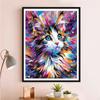 5d DIY Diamond Painting Cross Stitch Watercolor Animal Cat Diamond Embroidery Mosaic Full Round Drill Home Decor Arts