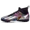 New football shoes men's and women's high-top spikes broken nails student boys training game