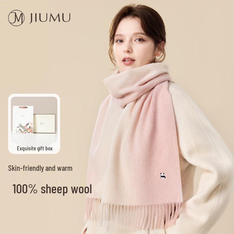 

JIUMU Women s Pure Wool Autumn/Winter Scarf