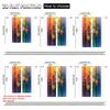 2Pcs Artistic Floral Printed Window Curtains Polyester Material Rod Pocket Design Drapes For Bedroom Living Room Office