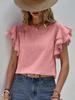 Women's Casual Summer Ruffle Batwing Sleeve Top