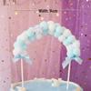 10-Pack 3D Hot Air Balloon & Rainbow Cake Toppers