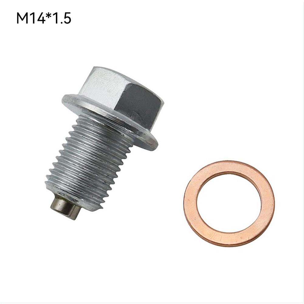 Edelstahl Silber Magnetische Ölablassschraube Ölablassmutter Autoteile M12x1.25 M14x1.5 M12 x1.75