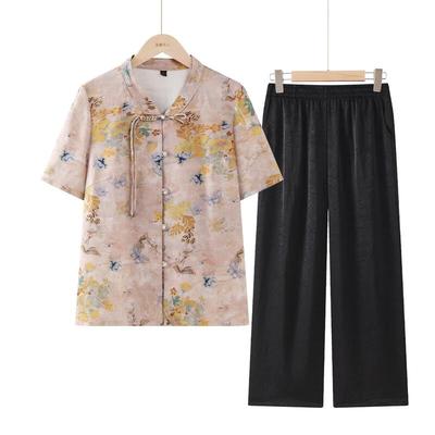 Elegant Summer Shirt & Top Set for Elderly Women