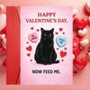 Metall Gedenkzeichen Katze Wartet an der Tür Schwarze Katze Sonnenblume Geschenk Haustierverlust