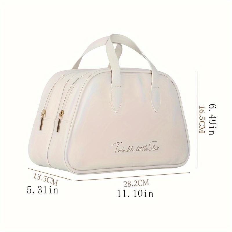 Дорожная косметичка большой емкости из искусственной кожи — фото 4