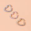 Crystal Multicolor Chic Heart Ear Cuffs For Men And Women Fashion Jewelry