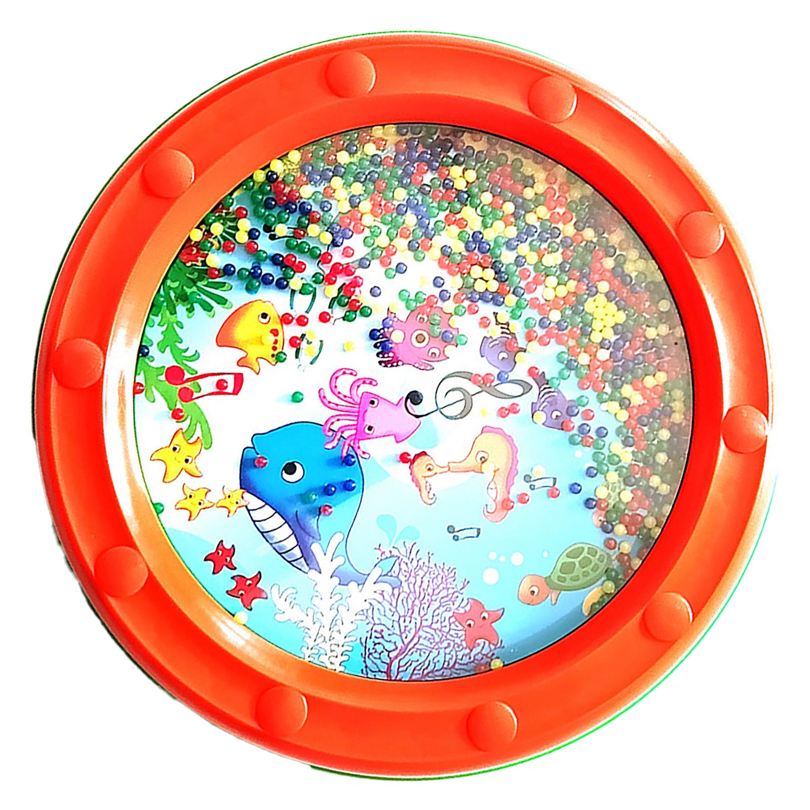 

Волна Бид Океанский барабан Пластиковый Образовательный Нежный Звук Океана Барабан Перкуссия для Детей Взрослых 10 дюймов Оранжевый