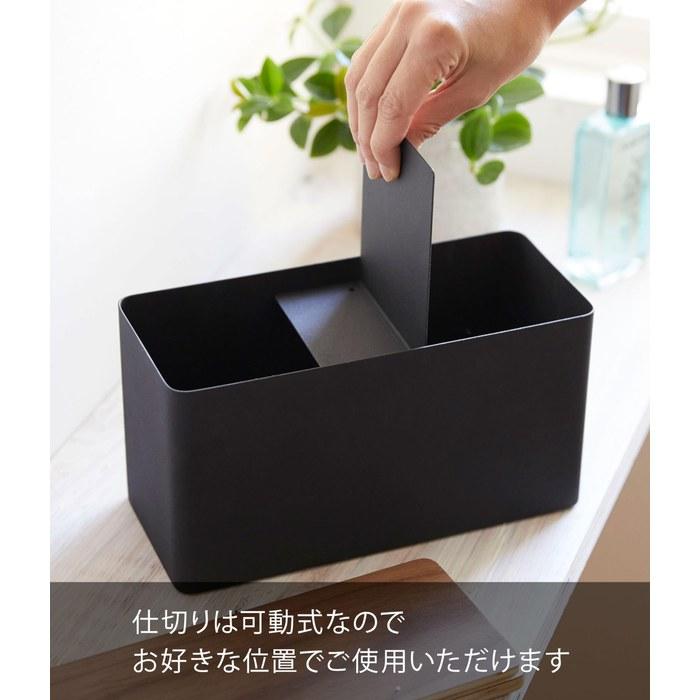 Yamazaki Sanitario Storage Case Brown, Approx. W23xD10.5xH14cm Lin, Toilet Area Organizer, Small Item Storage, Multi Case 4807, Approx.
