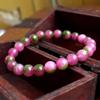 8mm Natūralus arbūzas turmalinas Apyrankė Crystal Reiki Gem Akmens turmalinas Karoliukai Apyrankės Moterims Mados Papuošalai Dovanos