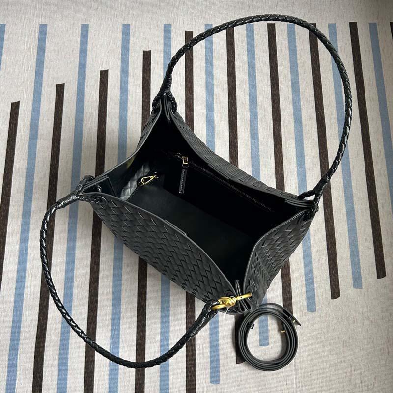 Borsa a tote in pelle a paracadute da donna intrecciata a mano a spalla a tracolla borsa cesto vegetale grande pendolare tendenza