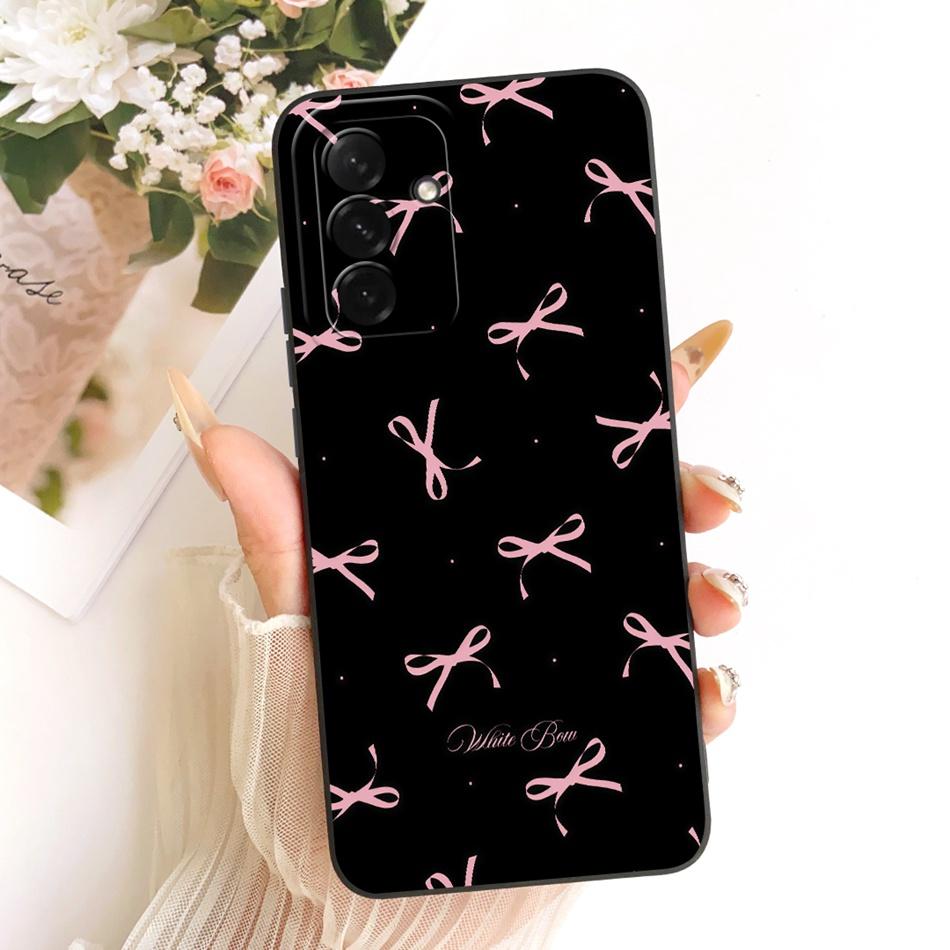 For Samsung Galaxy A56 A36 Cute Cat Flower Cartoon Phone Case For Samsung A36 A56 5G Shockproof Soft Silicone Covers Bumpers