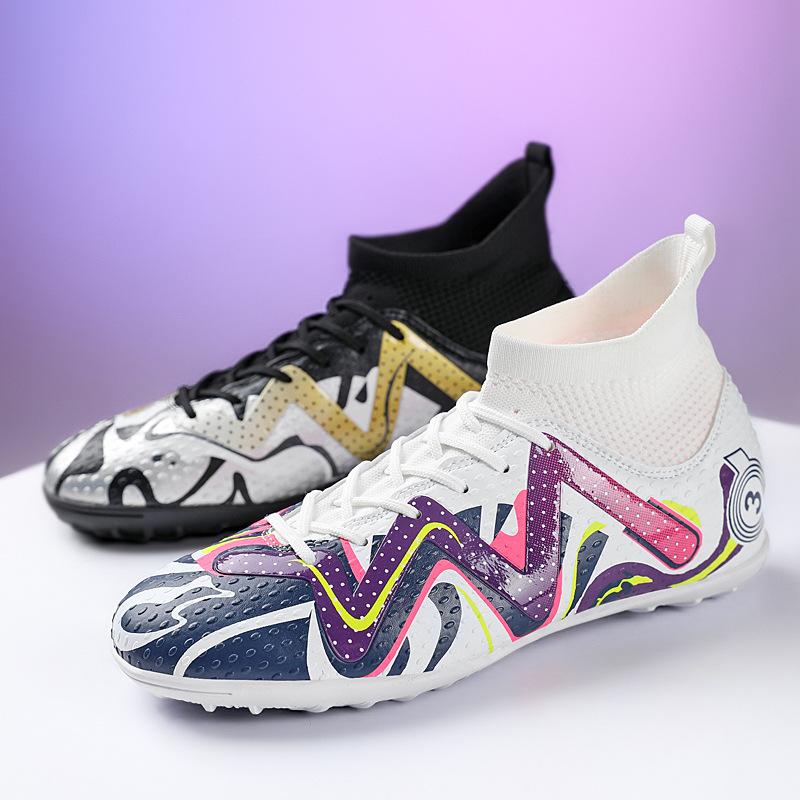 

Футбольные бутсы цвета мандариновой утки, мужские носки TF, короткие ногти, тренировочная обувь для учеников начальной школы, длинные ногти, спортивная обувь для детей и молодежи 45