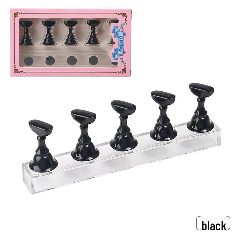 Schachfigur Nagelspitzenhalter mit transparenter Acrylbasis - Nagelkunst-Display und Übungsständer
