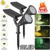 18 LED Solar Spot Lights Outdoor RGB Solar Landscape Lights IP65 Waterproof Brightness Adjustable for Garden Yard Patio Path Palm Trees Decor