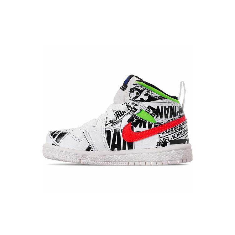 

Jordan 1 Mid All Over Logos TD 640735-143 9C