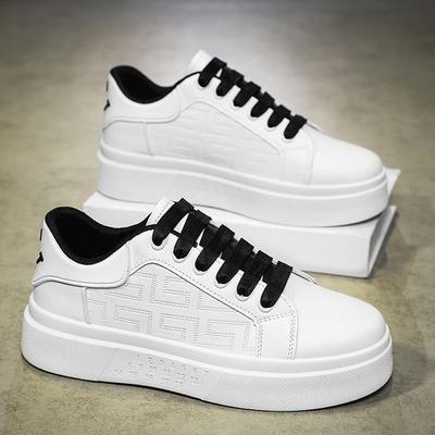 Pánské boty Trendy boty Nové jarní Niche Trendy Všestranné Boty na silné podrážce Bílé boty Studentské Sportovní Volnočasové boty Pánské