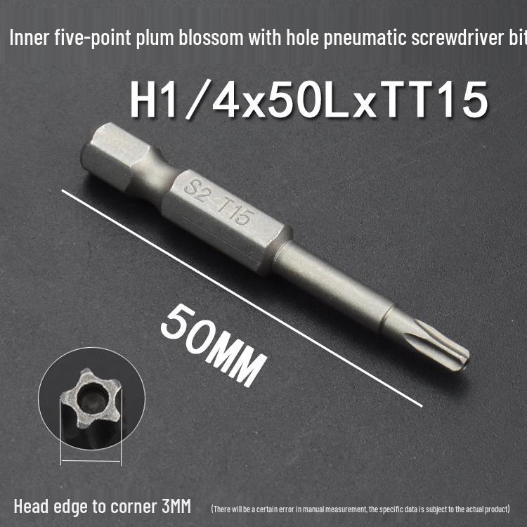 Nigao S2 Internal Hex Five-Point Star Magnetic Air Impact Driver Bit