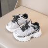 Children's shoes 2025 autumn new boys Velcro sneakers mesh breathable girls running shoes versatile