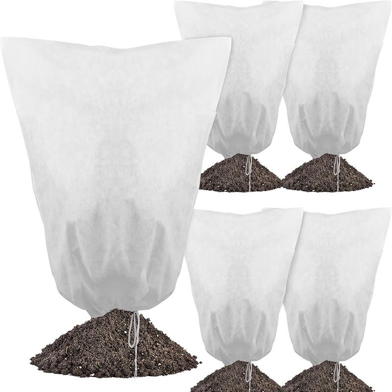 Winter Anti-Freeze Non-Woven Protective Cover with Insect-Proof Drawstring