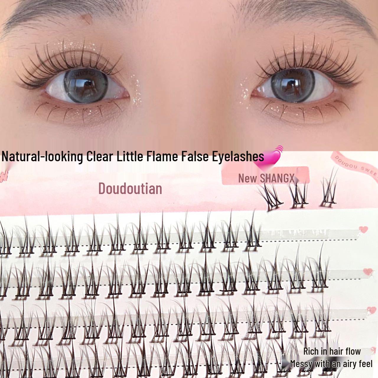 

Набор натуральных накладных ресниц в стиле инфлюенсера Doudou Tian