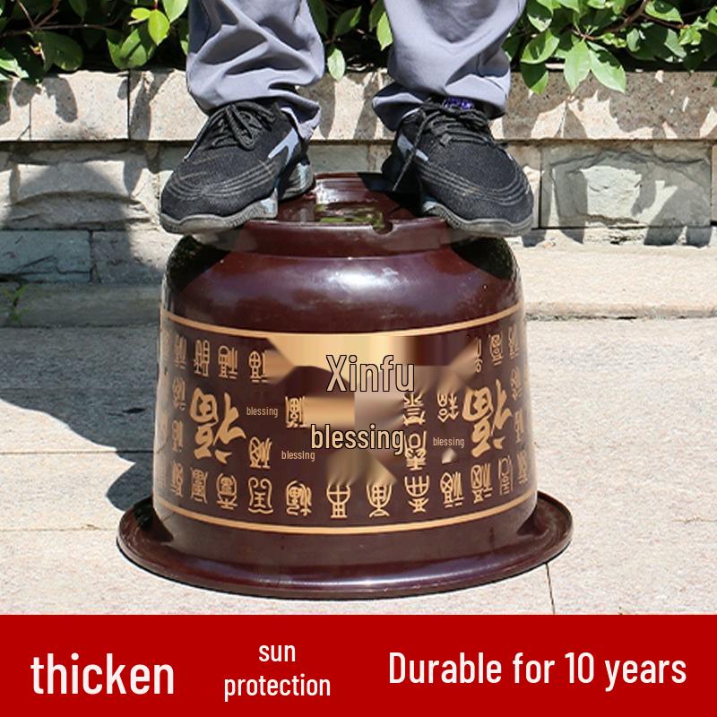 Extra Large Durable Plastic Flower Pot with Tray