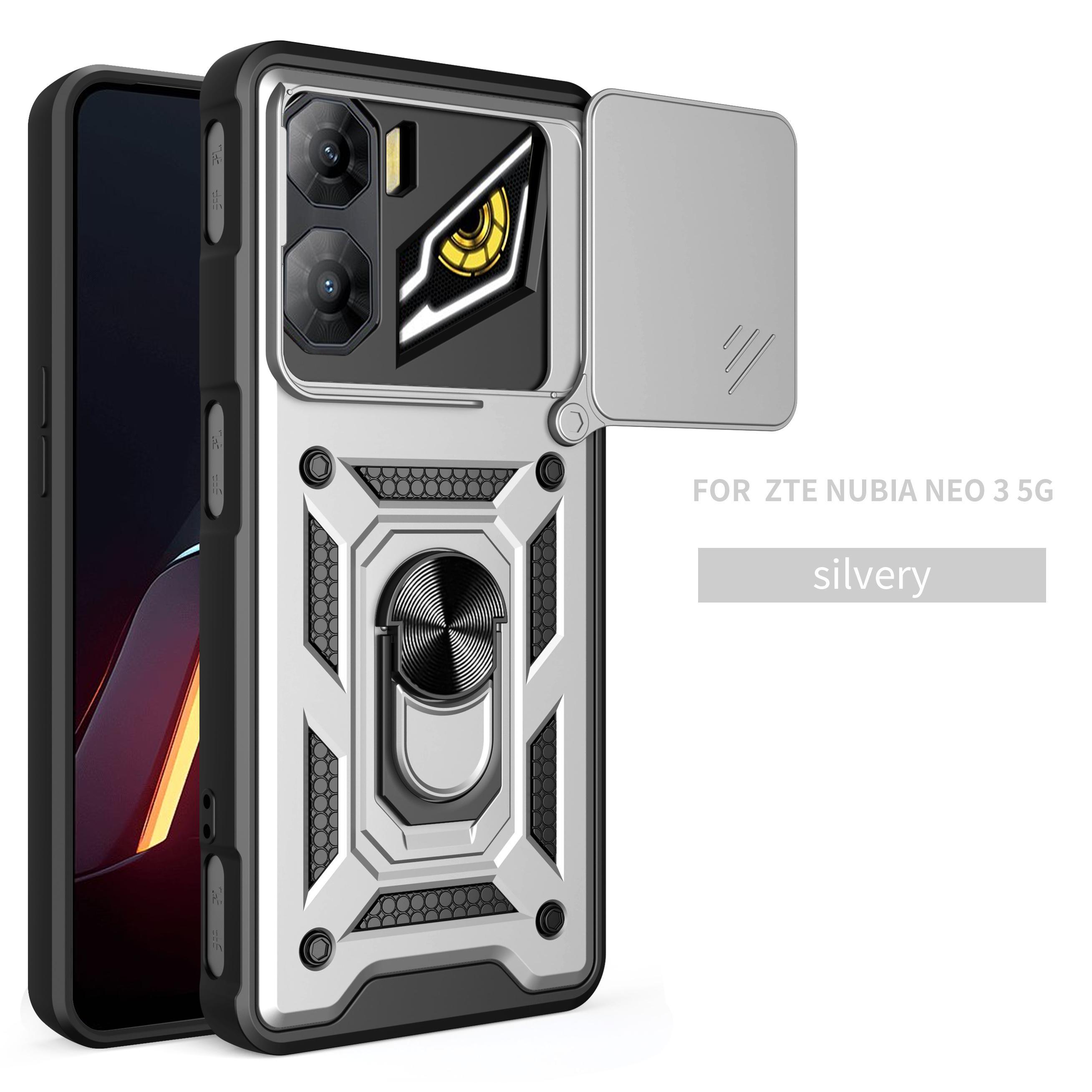 

For ZTE nubia Neo 3 Case ZTE nubia Neo3 Cover nubia Neo3 Magnetic Ring Holder Armor Phone Case Slide Camera Protect Back Cover ZTE nubia Neo 3
