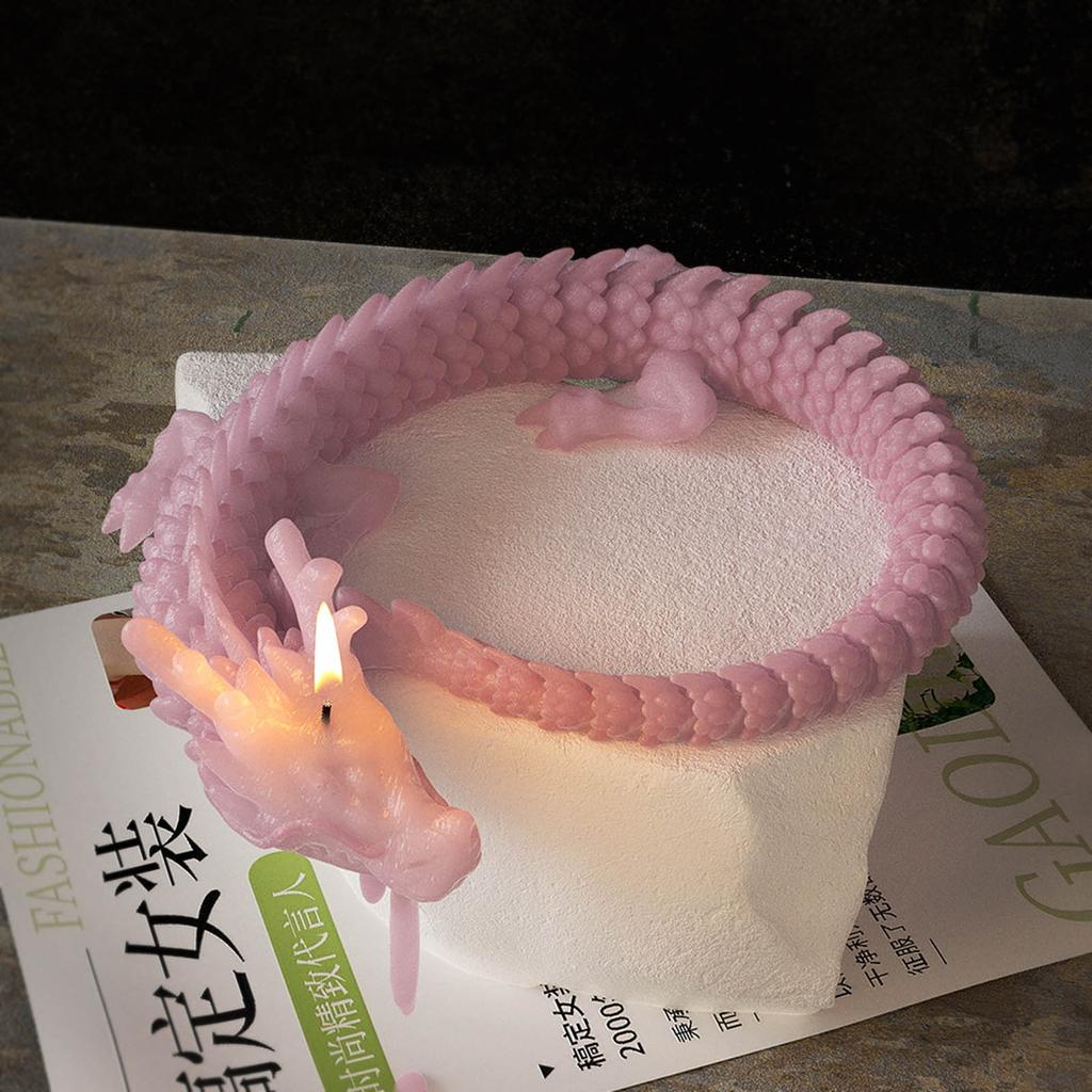 Chinese Dragon Candle Mold Epoxy Resin Molds Aromatherapy Mold Animal Decorations Mould Gifts for DIY Enthusiasts