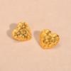 Stainless Steel Earrings Braided Heart-shaped Irregular Geometry Earring for Women Hypoallergenic Light Luxury Jewelry