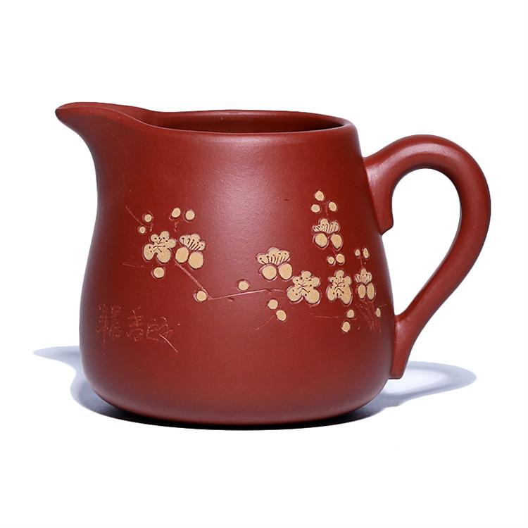

200ml Yixing Purple Clay Plum Blossom Tea Pitcher Tea Divider Cha Hai Dispenser Justice Cup Fair Mug Tea Services Accessories As Your Choose