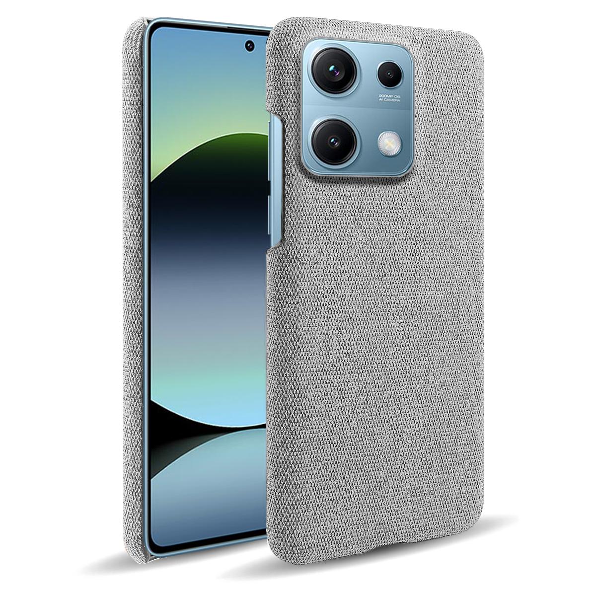 

Чохол для телефону Xiaomi Redmi Note 14S 4G, тканинна текстура, захист від подряпин, захисна задня кришка з полікарбонату E
