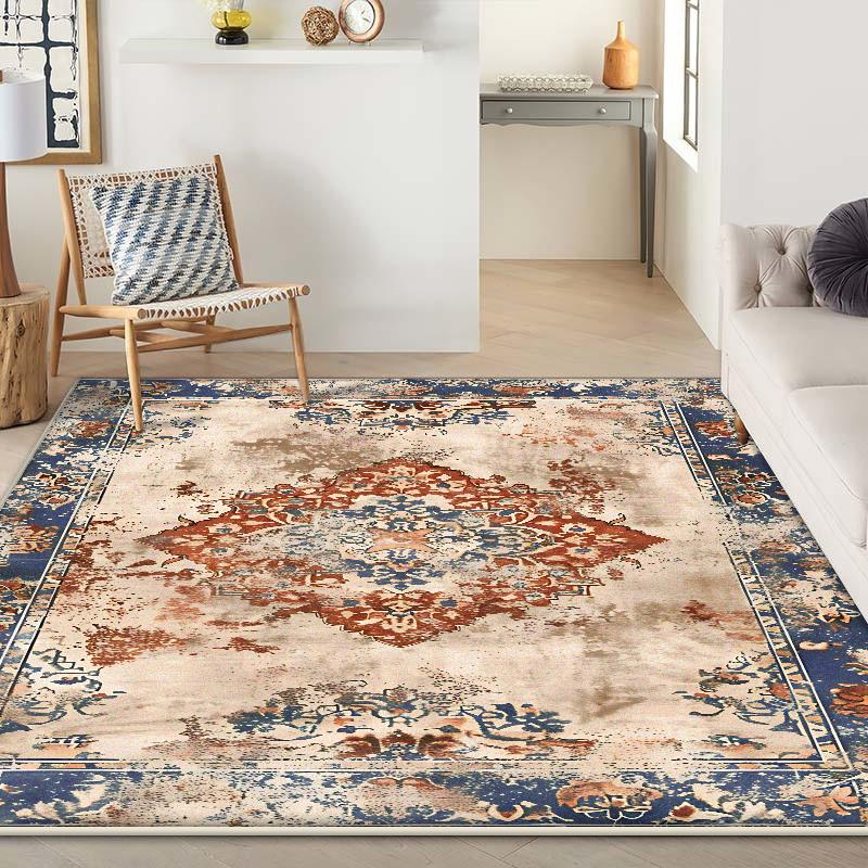 Bohemian Retro Carpet Living Room Persian Decoration Sofa Easy Cleaning Rug 200x300cm Customizable Bedroom Non-slip Mat Floor
