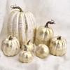 7 Pcs Artificial Pumpkins Fall Decoration Faux Foam Pumpkin Tabletop Centerpiece for Thanksgiving Harvest Autumn Home Decor
