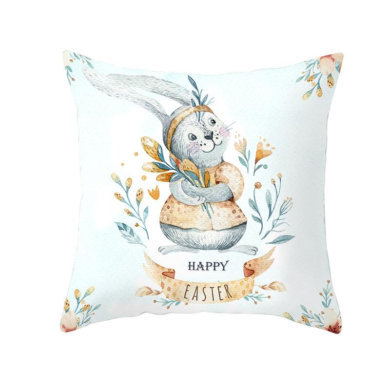 New Easter Bunny Pillow Cover Festive Home Decor Pillow Cover