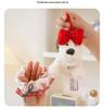 Trendy West Highland Terrier Skirt & Keychain: Small Dog Plush Doll Bag Charm Gift