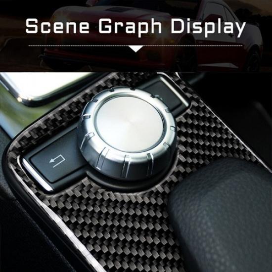 For Mercedes-Benz C-Class W204 W212 Carbon Fiber Interior Gear Shift Cover Trim