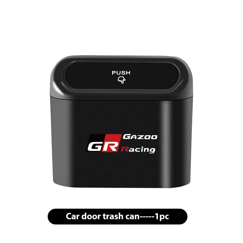 

For Toyota Portable Hanging Car Trash Can Wastebasket Trash Bin with Lid Storage Bin Supra Aygo Prado RAV4 Hilux Yaris Corolla