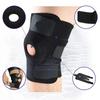 Kniebandage mit seitlichen Stabilisatoren Atmungsaktive Verstellbare Knieunterstützung Geeignet für Sporttraining und Knieschmerzen