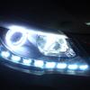 2 Stück Auto-Nebelscheinwerfer IP65 Wasserdicht Super Helles Fahrlicht Weiß 12V 9 LED Geringer Stromverbrauch Tagfahrlicht für Auto