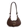 Vintage Solid Color Women Pu Shoulder Bags Korean Style Simple Ladies Hobos Crossbody Bag Daily Versatile Female Handbag Purse