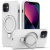 For iPhone 11 Magnetic Case with Ring Kickstand PC+Silicone Drop-Proof Phone Cover