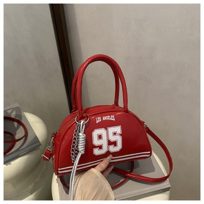 Retro Pu Leather Sporty Tote Bag, Fashion Handbag Shoulder Crossbody Bag with Woven Tassel Charm for Streetwear & Casual Style