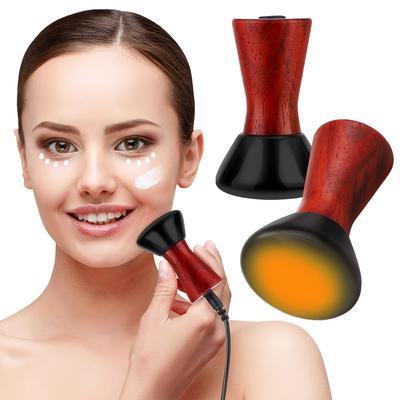 Elektrisches Gesichtsmassagegerät mit heißem Stein, Natursteinnadel zum Lifting des Gesichts, zur Faltenentfernung und Straffung, tragbare Gua Sha-Massagegeräte