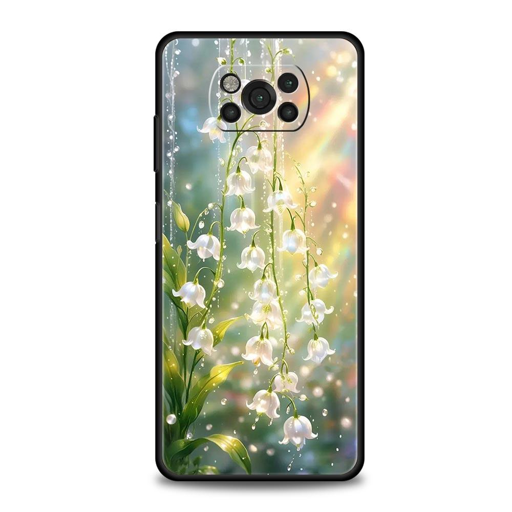 

Lily Of The Valley Clear Floral Phone Case for Xiaomi Poco F7 F6 F5 F4 F3 X6 X5 X4 X3 NFC F7 Ultra M4 C51 C55 GT Soft TPU Cover Xiaomi Poco F3