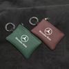 GLC GLB Car Leather Key Wallet Card Bag Emblem Keychain Pouch For Mercedes Benz AMG W203 W206 W220 W205 W211 W212 W201 W210 W10