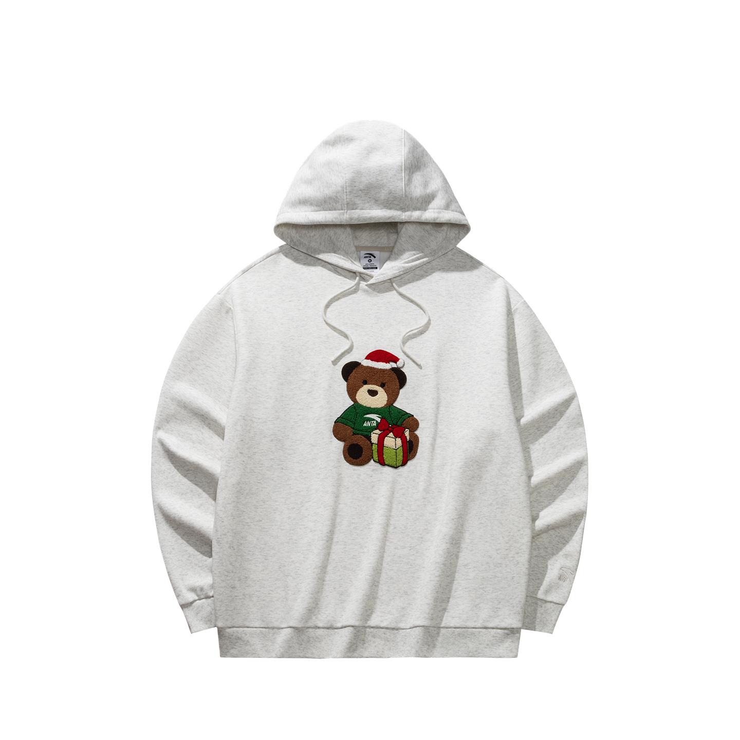 Anta Теплая флисовая толстовка с капюшоном Мужские топы Серый 952618710-1 3XL