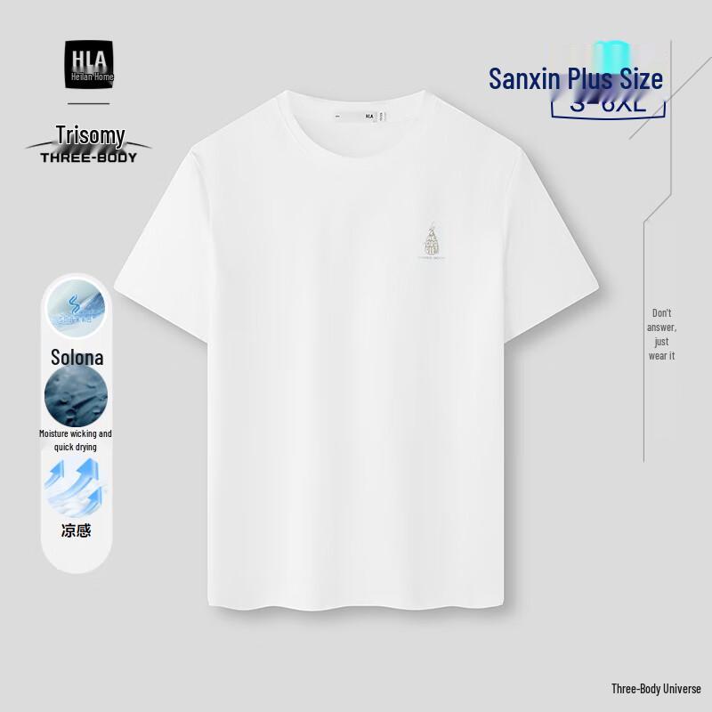 HLA Men s Three-Body Civilization Quick-Dry Printed T-Shirt EU 36